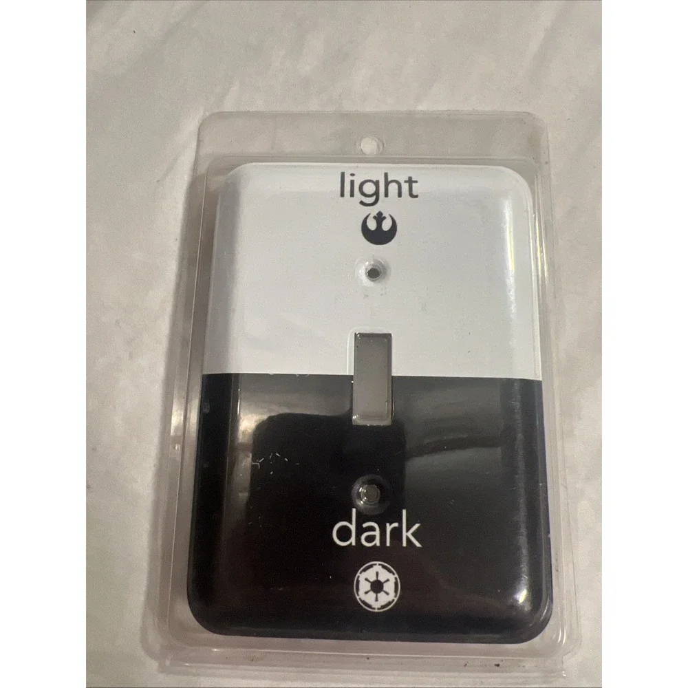 NEW-Star Wars (Light/Dark Side) Novelty Light Switch Cover Black & White